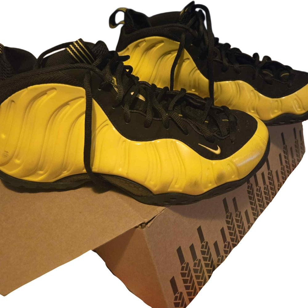 Yellow and Black NIKE sneakers